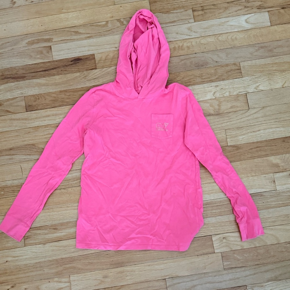 Kids Vineyard Vines Pink Hooded Long Sleeve